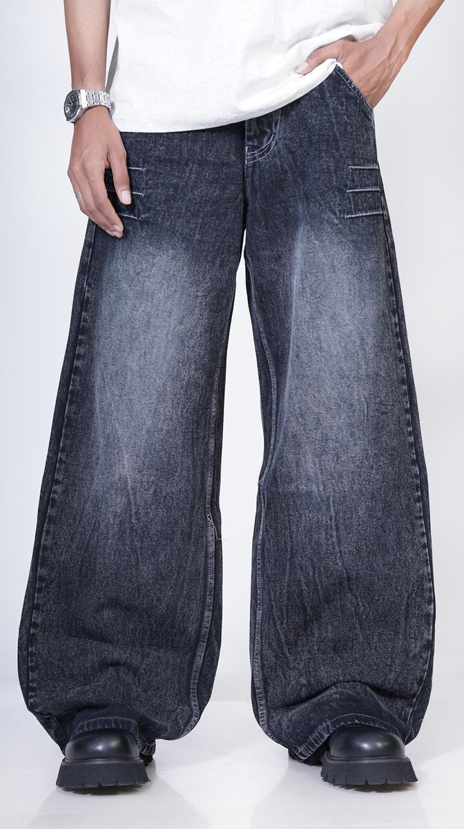 Claw cut jean , Oversized Jeans - Denim Oversized Jeans